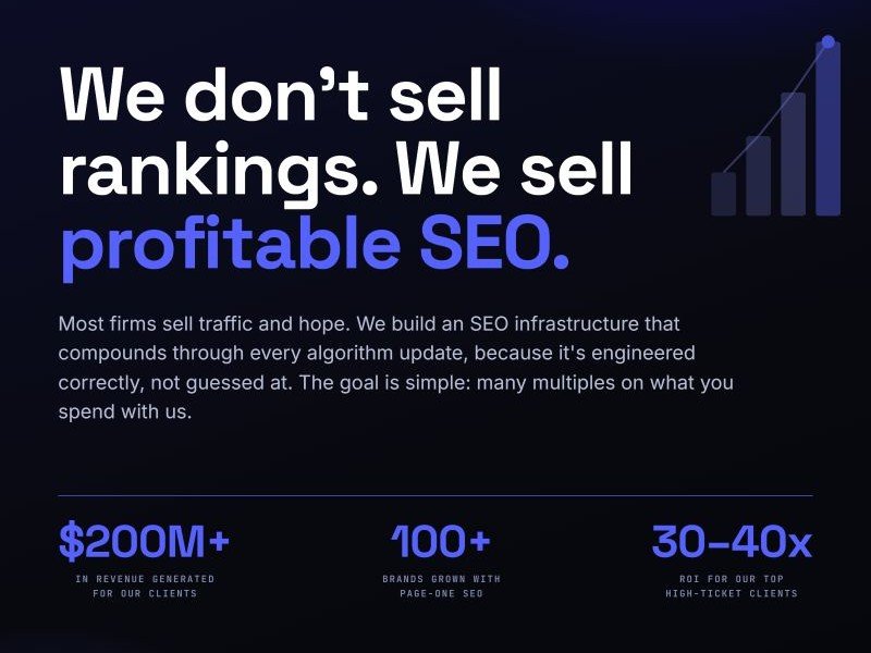 We Don’t Sell Keyword Rankings—We Build Real Organic Business Growth