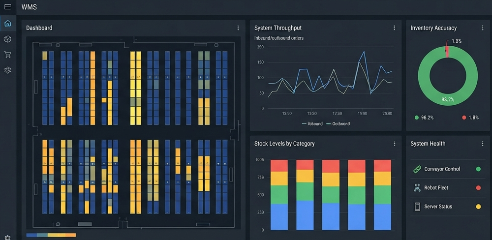 Warehouse Management System WMS dashboard